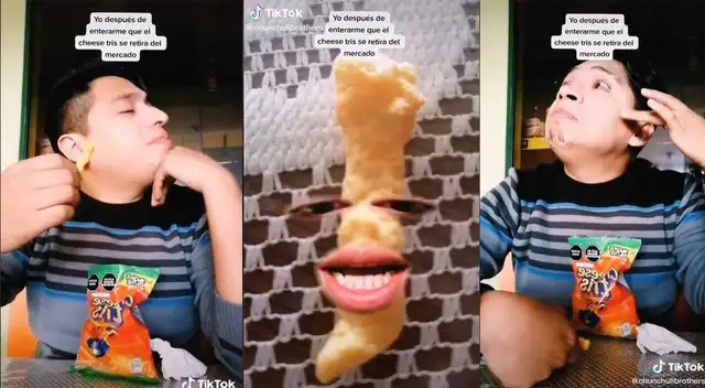 Divertido joven dramatiza la futura desaparición de Cheese Tris y causa furor en redes