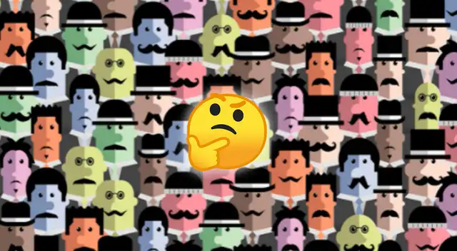Acertijo visual: encuentra al hombre sin bigote en 15 segundos