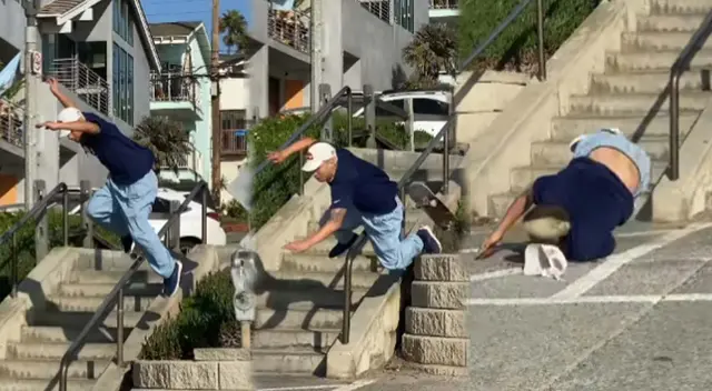 Angelo Caro sufrió traumática caída cuando realizaba una maniobra de skateboarding Angelo Caro sufrió traumática caída cuando realizaba una maniobra de skateboarding