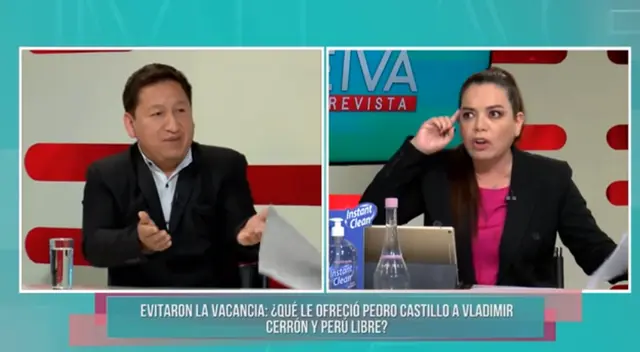 Guido Bellido y Milagros Leiva.