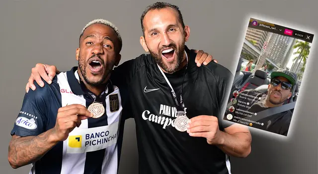 Hernán Barcos y Jefferson Farfán en Alianza Lima Hernán Barcos y Jefferson Farfán en Alianza Lima