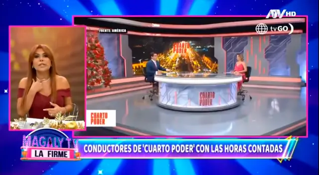 Magaly Medina criticó a Cuarto Poder Magaly Medina criticó a Cuarto Poder
