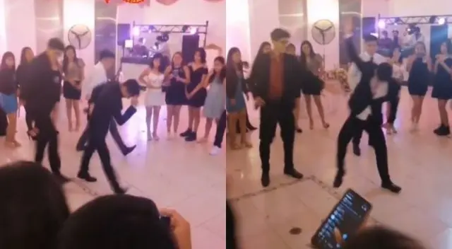 TikTok: sujeto demuestran su talento bailando Caporales en quinceañero TikTok: sujeto demuestran su talento bailando Caporales en quinceañero