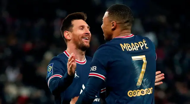 Lionel Messi y Mbappé celebran triunfo de PSG