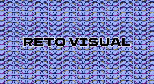 Reto visual sobre los lentes que no tienen una pata. Reto visual sobre los lentes que no tienen una pata.