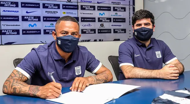 Wilmer Aguirre y José Bellina, gerente deportivo del club Alianza Lima. Wilmer Aguirre y José Bellina, gerente deportivo del club Alianza Lima.