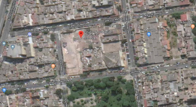 Google Maps captó esto de locación de Al Fondo Hay Sitio