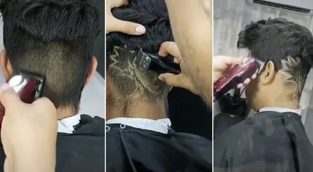 Joven es furor en TikTok por hacerse la cara de Goku en su cabeza Joven es furor en TikTok por hacerse la cara de Goku en su cabeza