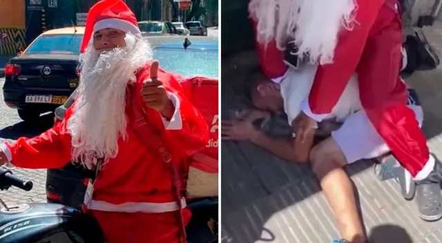 Papa Noel frustró robo en Argentina y se vuelve viral en Internet. Papa Noel frustró robo en Argentina y se vuelve viral en Internet.