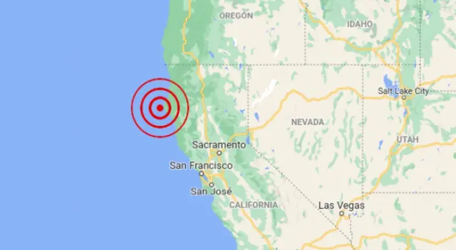 El epicentro del sismo se situó a 400 kilómetros del área de San Francisco. El epicentro del sismo se situó a 400 kilómetros del área de San Francisco.