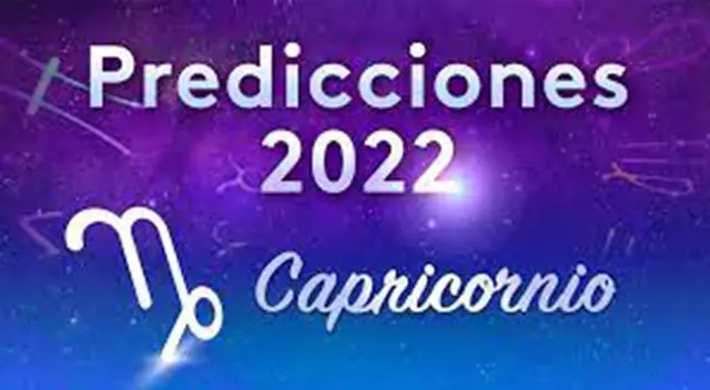 Horóscopo capricornio 2022