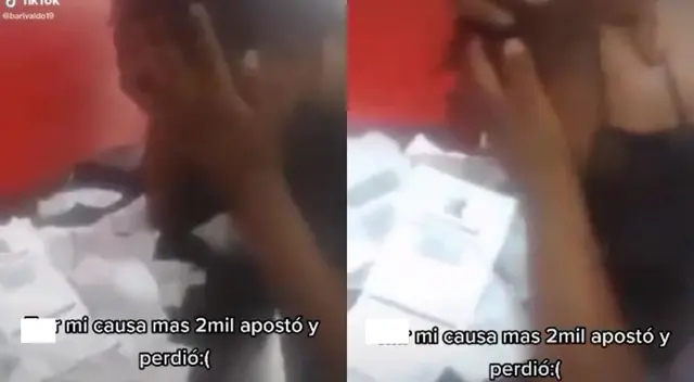 TikTok: joven rompió en llanto tras perder 2 mil soles en apuestas deportivas