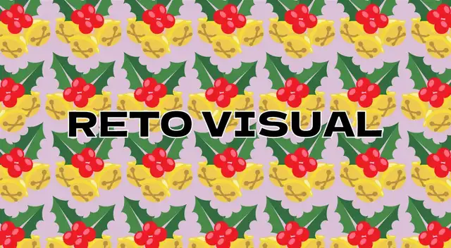 Reto visual sobre los adornos navideños con cascabeles rotos.