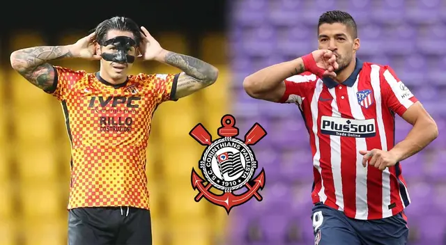 Gianluca Lapadula y Luis Suárez entraron en el radar de Corinthians