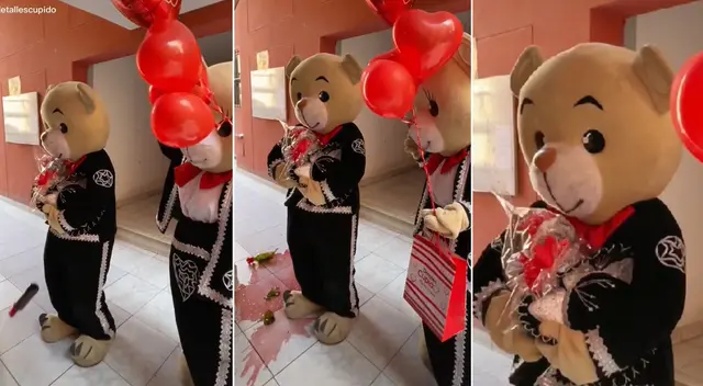 Osito cometió un blooper justo en una sorpresa de amor