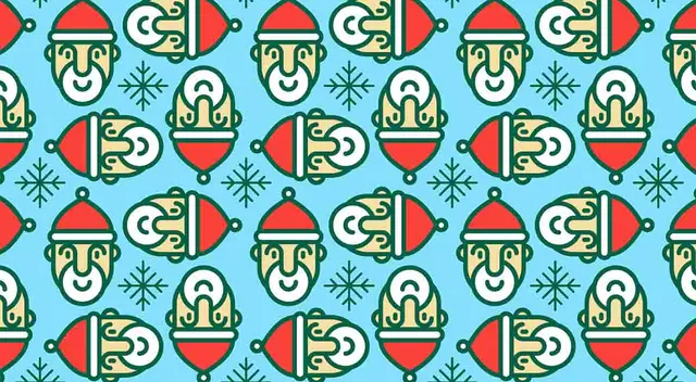 Reto visual navideño: ¿Viste las dos caras de Santa Claus sin barba? Reto visual navideño: ¿Viste las dos caras de Santa Claus sin barba?