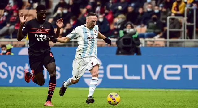 Frank Ribery y el duro momento con Salernitana en Italia Frank Ribery y el duro momento con Salernitana en Italia