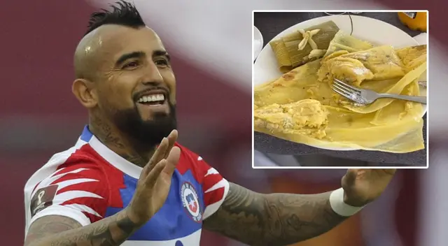 Arturo Vidal quedó enamorado del tamal que le prepararon durante sus vacaciones en Chile