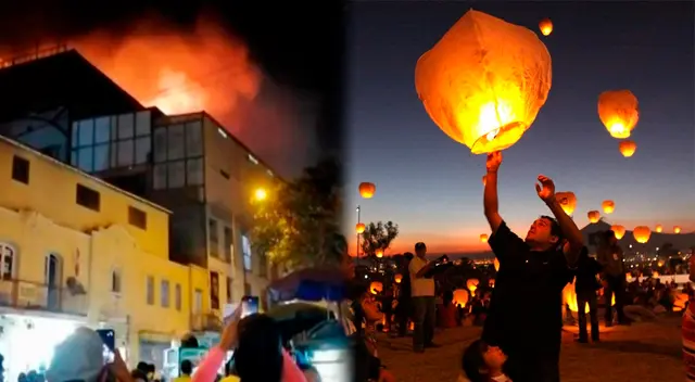 Globo de papel habría iniciado incendio en Mesa Redonda.