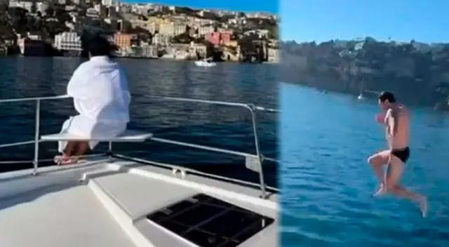 Giancaluca Lapadula despide al 2021 en el mar, junto a su familia. Giancaluca Lapadula despide al 2021 en el mar, junto a su familia.