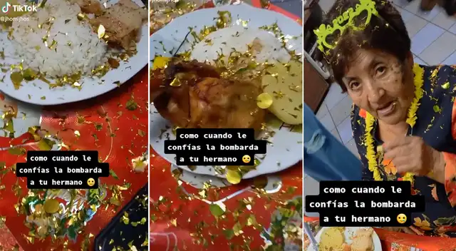 Joven tiró la bombarda en la mesa y arruinó la cena de todos
