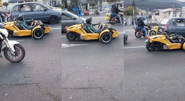 TikTok: sujeto sorprende manejando un carrito de carreras en plena avenida - VIDEO TikTok: sujeto sorprende manejando un carrito de carreras en plena avenida - VIDEO