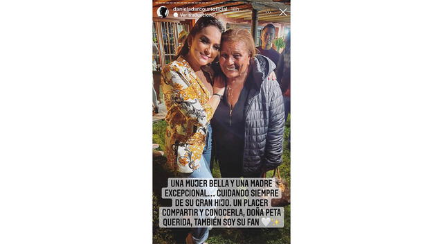 Daniela Darcourt se declara fan de Doña Peta