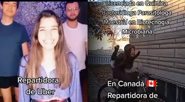 La joven presumió sus lujos en TikTok tras ganar mucho dinero trabajando como repartidora de Uber.