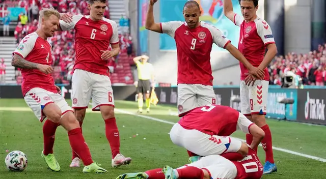 Christian Eriksen en Dinamarca y su terrible infarto Christian Eriksen en Dinamarca y su terrible infarto