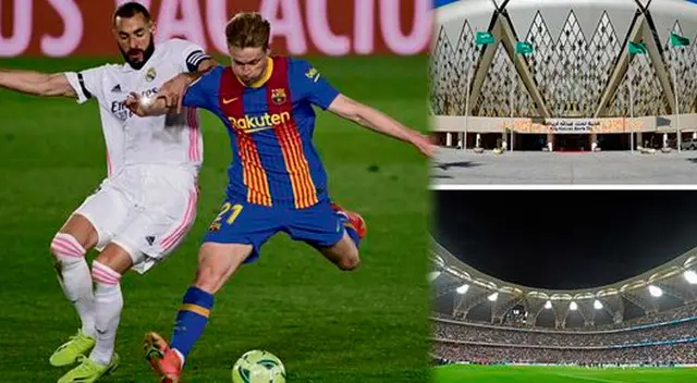 Barcelona y Real Madrid se enfrentan este miércoles por la semifinal de la Supercopa de España.