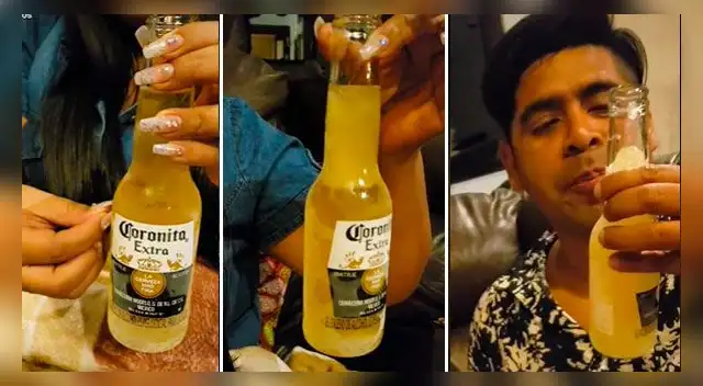 Mujer pone 'al polo' una cerveza con el truco de raspar hielo: