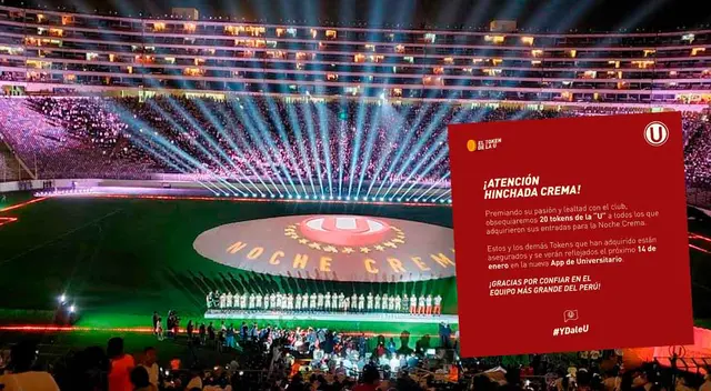 Universitario recompensará a sus hinchas por la frustrada Noche Crema. Universitario recompensará a sus hinchas por la frustrada Noche Crema.