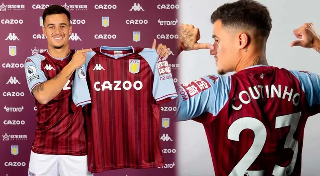 Philippe Coutinho es nuevo jugador de Aston Villa Philippe Coutinho es nuevo jugador de Aston Villa