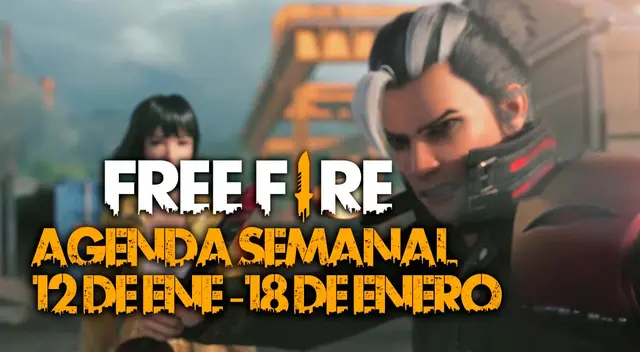 Free Fire: agenda semanal  del 12 al 18 de enero