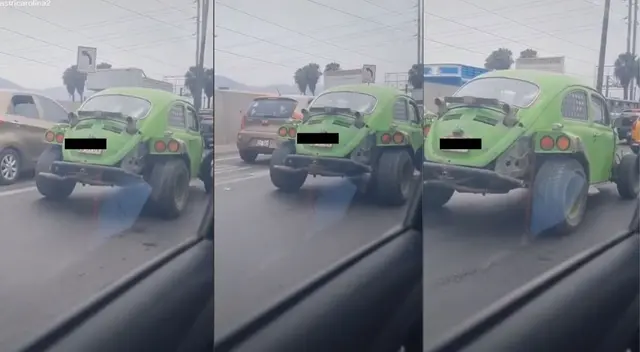Viral: sujeto transformó su Volkswagen Escarabajo en un auto deportivo - VIDEO