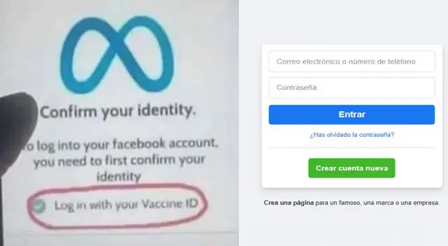 Facebook: viral sobre certificado de vacunas es falso