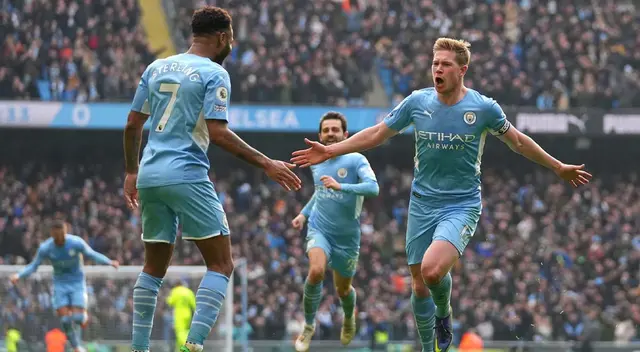 Kevin De Bruyne anotó el gol del triunfo para el Manchester City