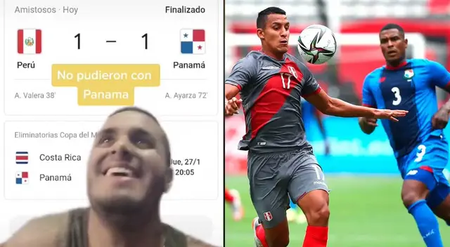 Perú no pudo ante Panamá y fue blanco de burlas.