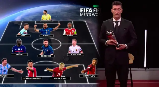 Robert Lewandowski y los demás ganadores de los premios The Best 2021