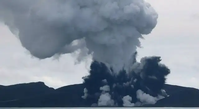¡Insólito! Isla del volcán de Tonga desaparece tras catastrófica erupción