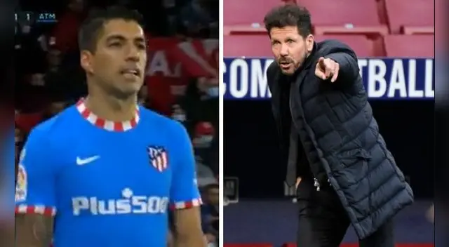 Luis Suárez y Diego Simeone protagonizaron un tenso momento  hace unos meses. Foto: ESPN/EFE