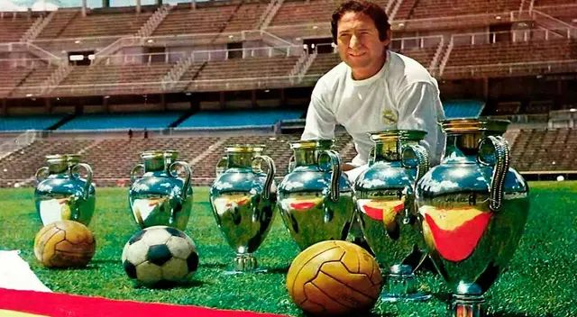 Paco Gento conquistó seis Copas de Europa en la Champions League