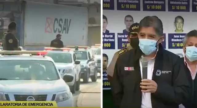 Operativo en los Barracones del Callao.