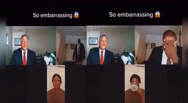 La bochornosa escena no fue la única, pues su compañero se encontraba en la misma situación y quedo evidenciado. La bochornosa escena no fue la única, pues su compañero se encontraba en la misma situación y quedo evidenciado.
