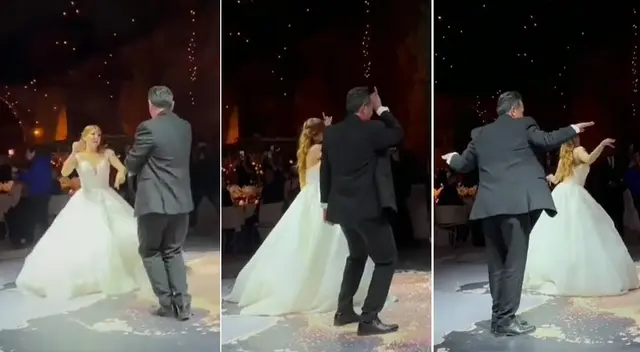 Padre e hija sorprenden en baile de boda con coreografías de TikTok Padre e hija sorprenden en baile de boda con coreografías de TikTok