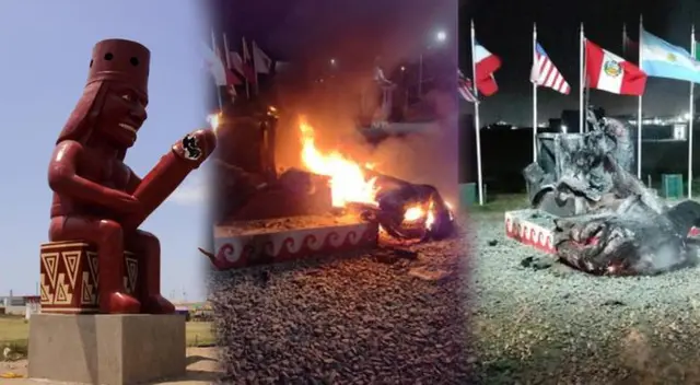 Moche: Bandalos incendiaron el popular