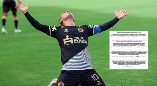 Jugadores de Cusco FC piden a la FPF que los dejen jugar en Liga 1 Jugadores de Cusco FC piden a la FPF que los dejen jugar en Liga 1
