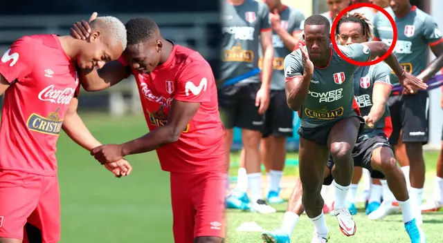 Luis Advíncula no desaprovechó la oportunidad de bromear a Carrillo durante los entrenamientos