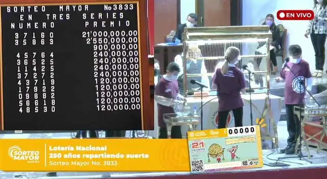 Conoce los números ganadores del Sorteo Mayor de HOY, martes 25 de enero