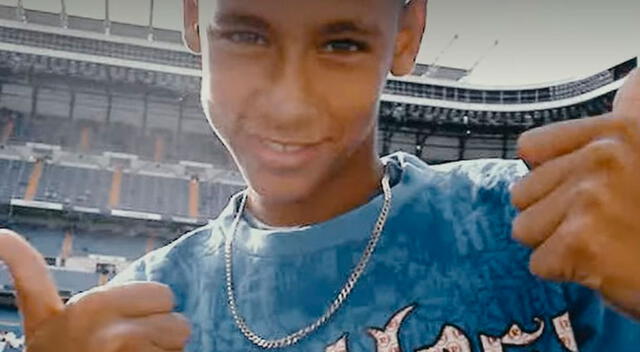 Neymar en el Santiago Bernabéu. Neymar en el Santiago Bernabéu.